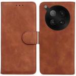 For Infinix Zero 40 4G / 5G Skin Feel Pure Color Flip Leather Phone Case(Brown)
