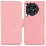 For Tecno Camon 30 Premier 5G Skin Feel Pure Color Flip Leather Phone Case(Pink)