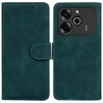 For Tecno Pova 6 5G / 6 Pro 5G Skin Feel Pure Color Flip Leather Phone Case(Green)
