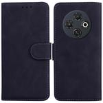For Tecno Spark 30C Skin Feel Pure Color Flip Leather Phone Case(Black)