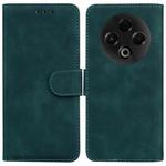 For Tecno Spark 30 4G Skin Feel Pure Color Flip Leather Phone Case(Green)