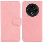 For Tecno Spark 30 4G Skin Feel Pure Color Flip Leather Phone Case(Pink)