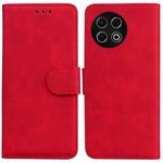 For Tecno Spark 30 Pro Skin Feel Pure Color Flip Leather Phone Case(Red)