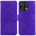 For Tecno Camon 30S / Camon 30S Pro Skin Feel Pure Color Flip Leather Phone Case(Purple)