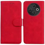 For Tecno Pop 9 5G / Spark 30C 5G Skin Feel Pure Color Flip Leather Phone Case(Red)