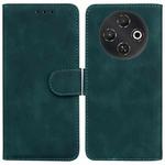 For Tecno Pop 9 5G / Spark 30C 5G Skin Feel Pure Color Flip Leather Phone Case(Green)