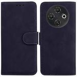 For Tecno Pop 9 5G / Spark 30C 5G Skin Feel Pure Color Flip Leather Phone Case(Black)