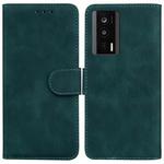 For Xiaomi Poco F5 Pro / Redmi K60 Skin Feel Pure Color Flip Leather Phone Case(Green)