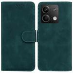 For Xiaomi Redmi Note 13 5G Skin Feel Pure Color Flip Leather Phone Case(Green)