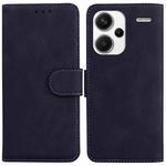 For Xiaomi Redmi Note 13 Pro+ 5G Skin Feel Pure Color Flip Leather Phone Case(Black)