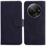 For Xiaomi Redmi A3 Skin Feel Pure Color Flip Leather Phone Case(Black)