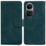 For OPPO Reno10 5G Global/Reno10 Pro Global Skin Feel Pure Color Flip Leather Phone Case(Green)