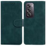 For OPPO Reno12 Pro 5G Global Skin Feel Pure Color Flip Leather Phone Case(Green)