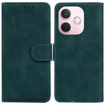 For OPPO A5 Pro 5G Skin Feel Pure Color Flip Leather Phone Case(Green)