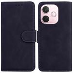 For OPPO A5 Pro 5G Skin Feel Pure Color Flip Leather Phone Case(Black)