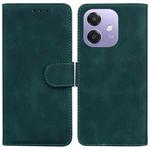 For OPPO A5x 5G / A3 4G / 5G / A3x 4G / 5G Skin Feel Pure Color Flip Leather Phone Case(Green)