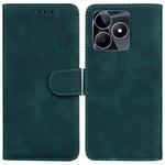 For Realme C53 / Narzo N53 Skin Feel Pure Color Flip Leather Phone Case(Green)