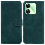 For Realme C61 / C63 / Note 60 Skin Feel Pure Color Flip Leather Phone Case(Green)