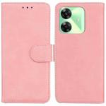 For Realme C61 / C63 / Note 60 Skin Feel Pure Color Flip Leather Phone Case(Pink)