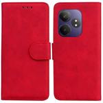 For Realme GT 6 / GT 6T / GT Neo6 Skin Feel Pure Color Flip Leather Phone Case(Red)