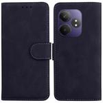 For Realme GT 6 / GT 6T / GT Neo6 Skin Feel Pure Color Flip Leather Phone Case(Black)