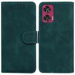 For Motorola Edge 50 Fusion Skin Feel Pure Color Flip Leather Phone Case(Green)