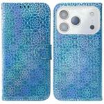 For iPhone 17 Pro Max Colorful Magnetic Buckle Leather Phone Case(Blue)
