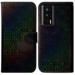 For Xiaomi Poco F5 Pro / Redmi K60 Colorful Magnetic Buckle Leather Phone Case(Black)