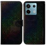 For Xiaomi Redmi Note 13 Pro 5G Colorful Magnetic Buckle Leather Phone Case(Black)