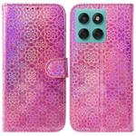 For Motorola Edge 60 Fusion / Edge 5G 2025 Colorful Magnetic Buckle Leather Phone Case(Pink)