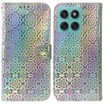 For Motorola Edge 60 Fusion / Edge 5G 2025 Colorful Magnetic Buckle Leather Phone Case(Silver)