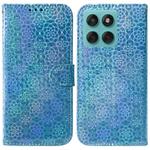 For Motorola Edge 60 Fusion / Edge 5G 2025 Colorful Magnetic Buckle Leather Phone Case(Blue)
