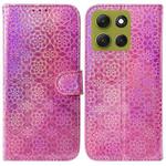 For Motorola Moto G86 5G Colorful Magnetic Buckle Leather Phone Case(Pink)