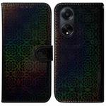 For OPPO A98 5G / F23 5G India Colorful Magnetic Buckle Leather Phone Case(Black)