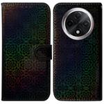 For OPPO A3 Pro 5G Colorful Magnetic Buckle Leather Phone Case(Black)