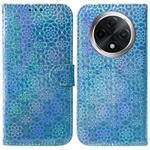 For OPPO A3 Pro 5G Colorful Magnetic Buckle Leather Phone Case(Blue)