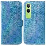 For OPPO K12x Colorful Magnetic Buckle Leather Phone Case(Blue)