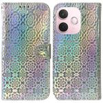 For OPPO A5 Pro 5G Colorful Magnetic Buckle Leather Phone Case(Silver)