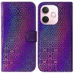 For OPPO A5 Pro 5G Colorful Magnetic Buckle Leather Phone Case(Purple)