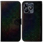 For Realme C53 / Narzo N53 Colorful Magnetic Buckle Leather Phone Case(Black)