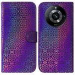 For Realme 11 Pro 5G/11 Pro+ 5G/Narzo 60 Pro 5G Colorful Magnetic Buckle Leather Phone Case(Purple)