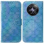 For Realme 12 5G Colorful Magnetic Buckle Leather Phone Case(Blue)