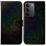 For Realme C75 Colorful Magnetic Buckle Leather Phone Case(Black)