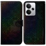 For Realme 14 Colorful Magnetic Buckle Leather Phone Case(Black)