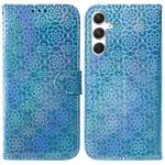 For Samsung Galaxy S24+ 5G Colorful Magnetic Buckle Leather Phone Case(Blue)