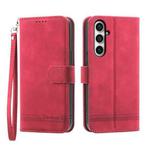 For Samsung Galaxy S23 FE Dierfeng Dream Line Leather Phone Case(Red)