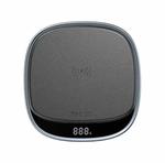 Yesido DS11 15W Desktop Qi Wireless Charger with LED Digital Display(Black)