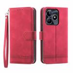 For Realme C53 Dierfeng Dream Line Leather Phone Case(Red)