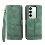 For vivo V27 Dierfeng Dream Line Leather Phone Case(Green)