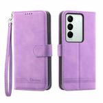 For vivo V27 Dierfeng Dream Line Leather Phone Case(Purple)